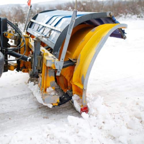 Schneeabtransport Leistung im Winterdienst: Abbildung Schneeschild